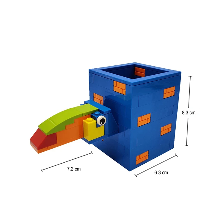 Office home useful custom DIY pen stationery eraser supplies storage square cute animal kids Pencil Holder for desk