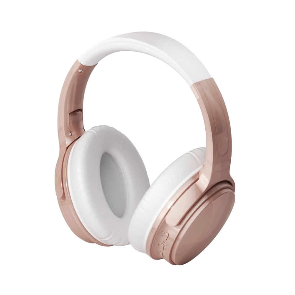 Trending products ANC functional wireless wired available over ears best studio foldable flexible headsets headphones