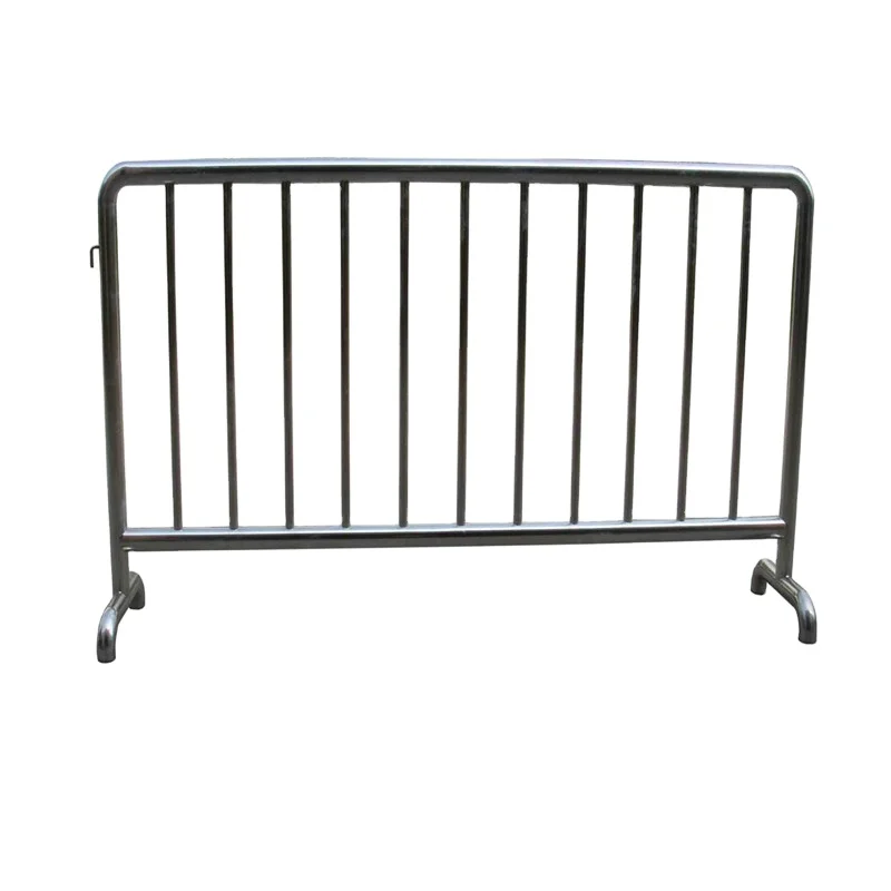 2024 Low price Portable Event Temporary Barrier fence tubular road bar barrier site steel crowd control barricade