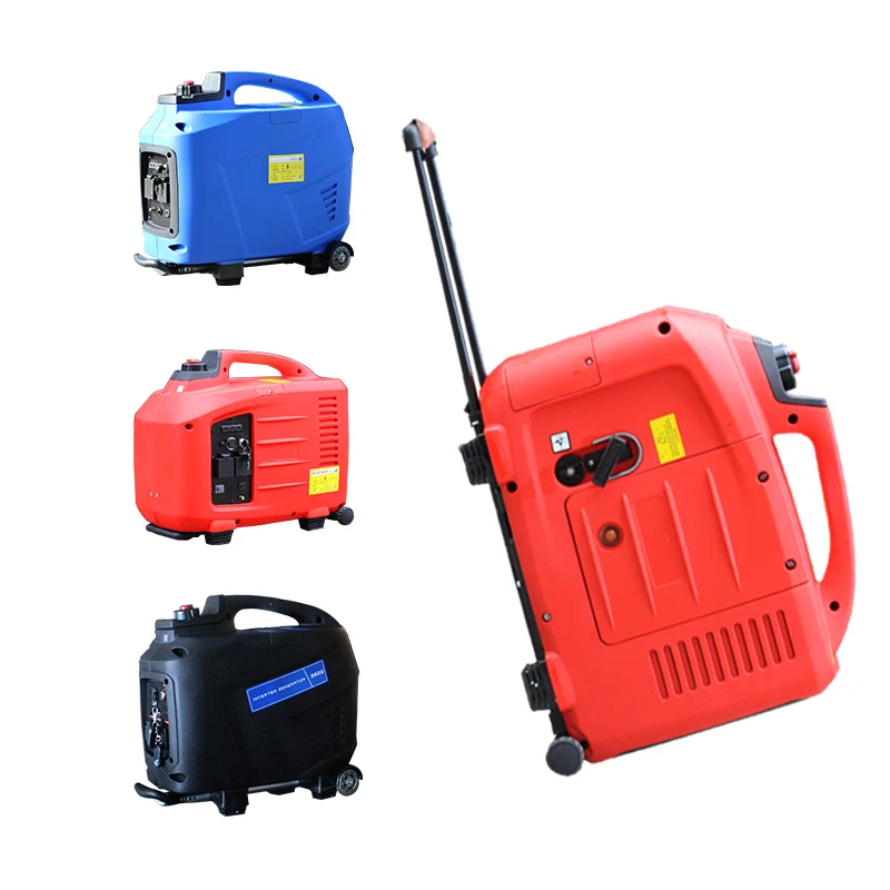 High Quality 2000 2kw Pure Sine Wave Recoil Mini Power Portable silent inverter Gasoline Generator generator With Electric start