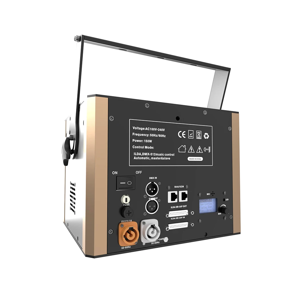 SHEHDS Full Color RGB 6W Laser Light Wedding 3D Animation Laser Projector DJ Disco Night Club Light Show Beam Stage Lighting