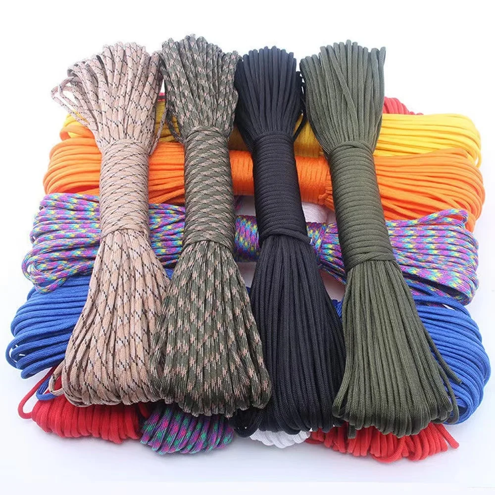 More Than 300 Colors Survival Paracord 550 Nylon rope Parachute Cord 7 Strand bracelets TypeIII Rope