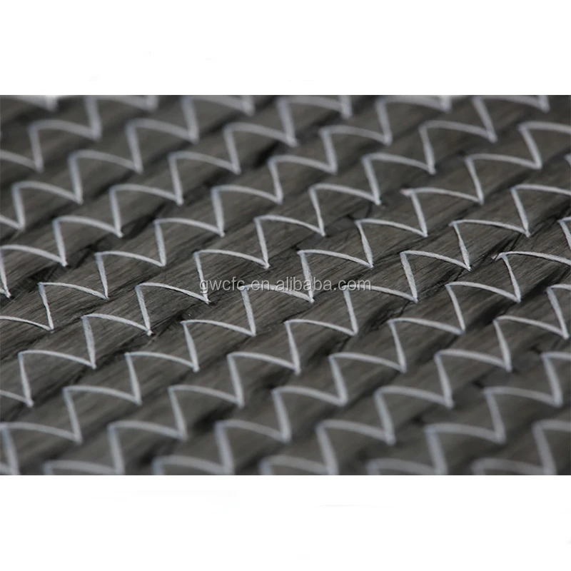 Carbon Fiber Wrap Knit Fabric UD Diaxial Triaxial Quadaxial 0/45/90