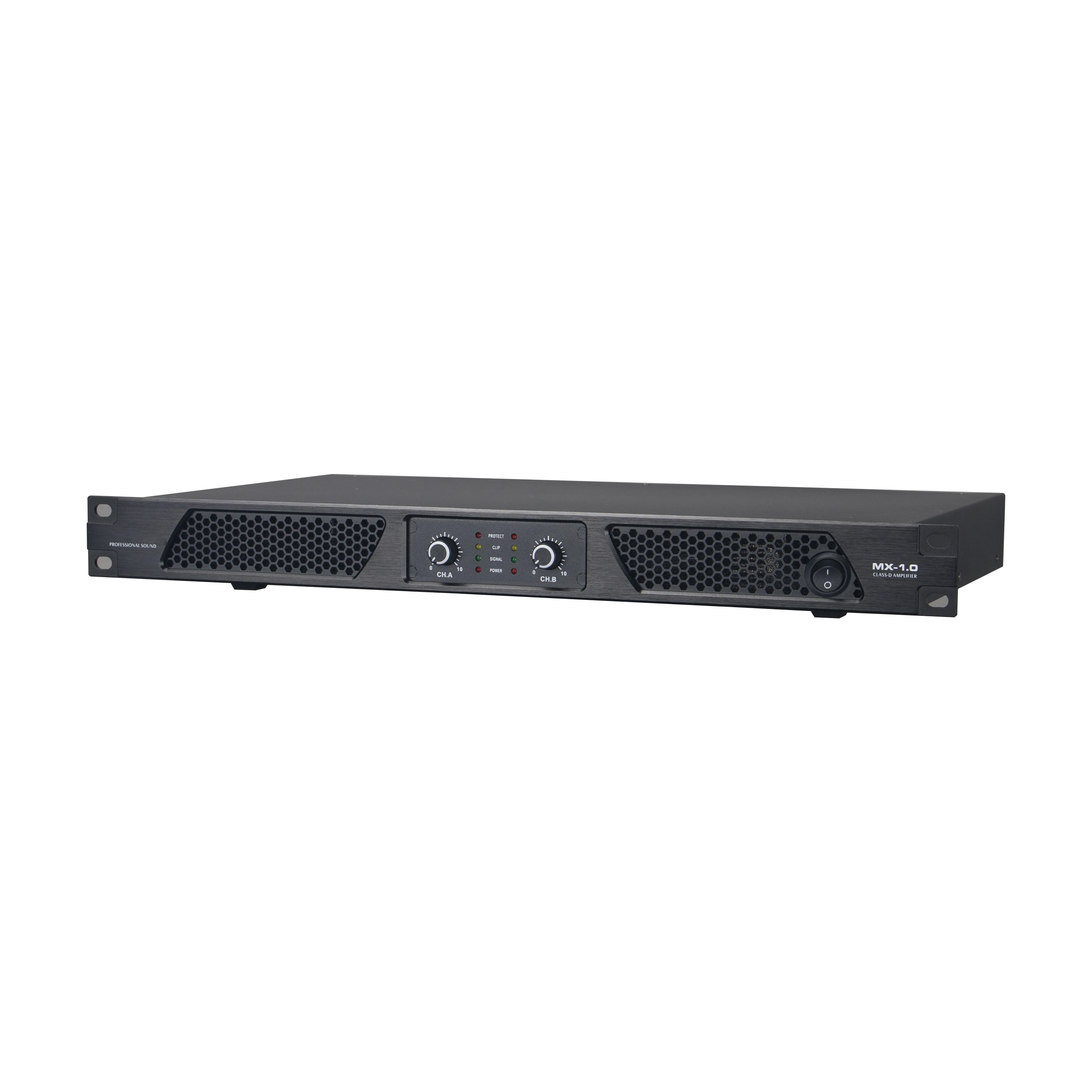1U 500W 2  Channel Professional Digital Power Amplifier for Stage Performance Concert Meeting KTV