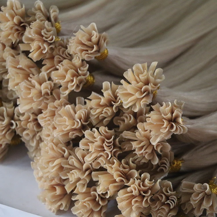 Wholesale Double Drawn European Virgin Hair Keratin Bond Hair Extensions U Tip
