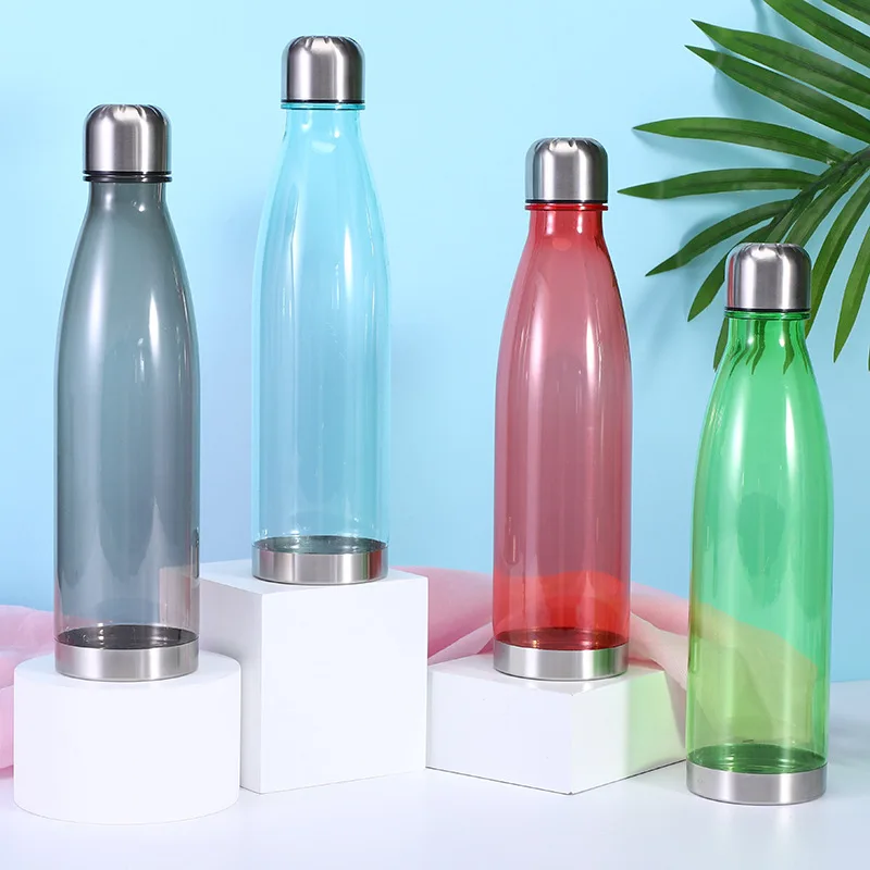 Personalized Stainless Steel Lid Clear Water Bottle Plastic Half Gallon Botella De Agua Deportiva Drink Bottle Borraccia