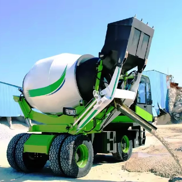 Most supplier HUAYA cheap price 3.5 cbm 4 cbm 6.5 cbm Self Loading Concrete Mixer with Euro5/attachment