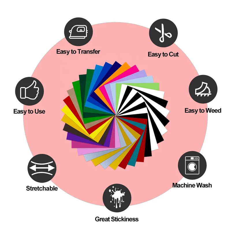 Производитель, 12 дюймов x 10 дюймов, текстильный винил, термопресс, трансферные виниловые листы