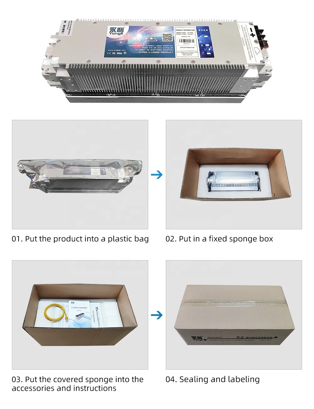 Top Brand YONGLI 30w 40w 50w 60w 100w epilog Co2 RF Laser Metal Tube for Laser Cutter Engraver