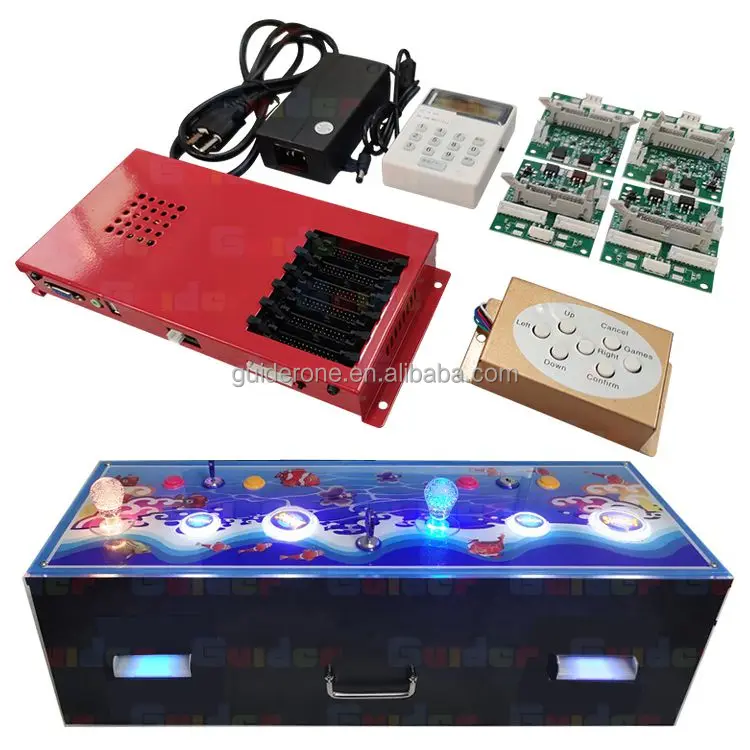 Newest Release Favorable Price Wooden Multi Player Fishing Video Game Machine