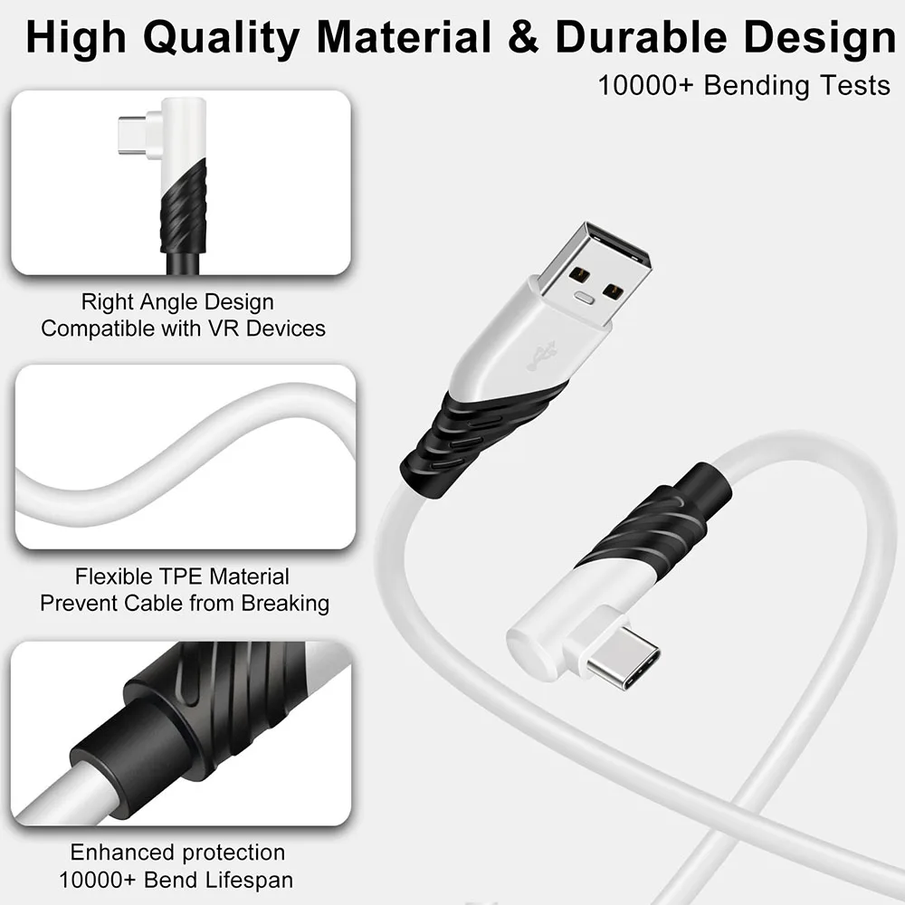 High Speed Data Transfer Fast Charging VR Headset Accessories Oculus Quest 2 Link Cable for Oculus Quest & Quest 2