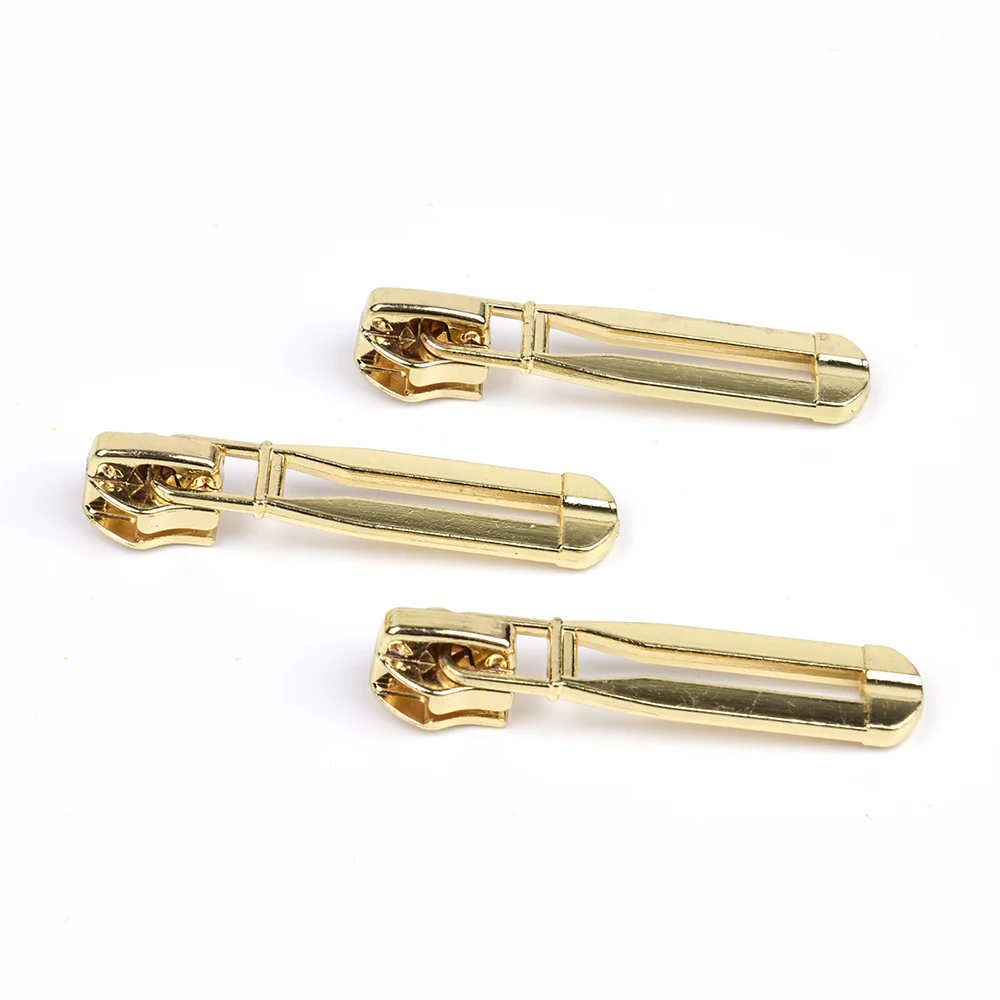 custom logo customer size garment zipper slider for bags/luggage/handbag/clothes/backpack/tent