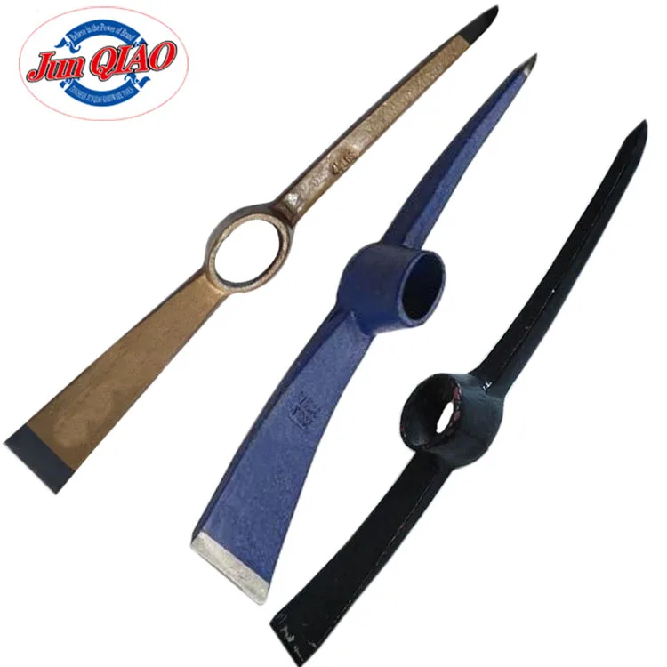 Black Color Painted Steel Pickaxe Garden Drop Forged Pickaxe Garden Tools Steel Pickaxe