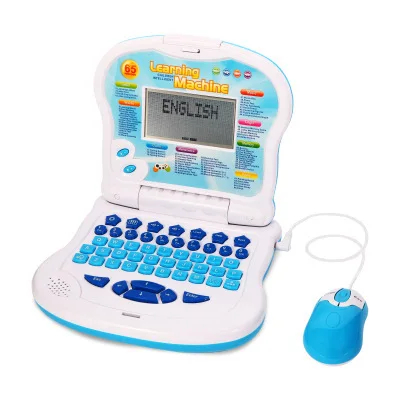 Laptop Kids Toy Learning English Early Education Plastic Intelligent LED Display Laptop Toys Children Computer Learning Machine