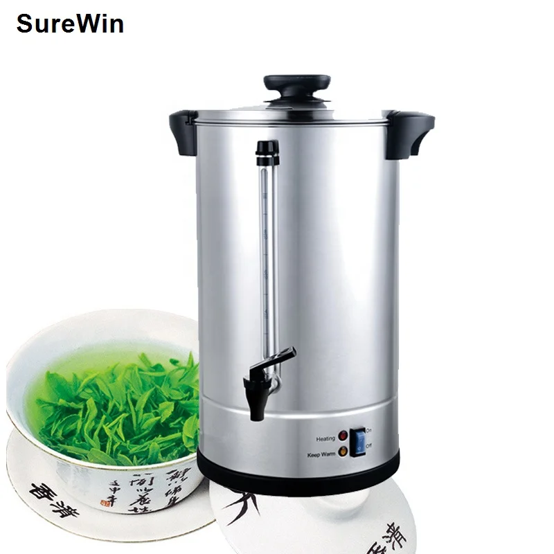 12L Stainless Steel Drinking Hotter Warmer Heating Element Mulled Urns Electric Water Boiler for drinks shop/coffee shop