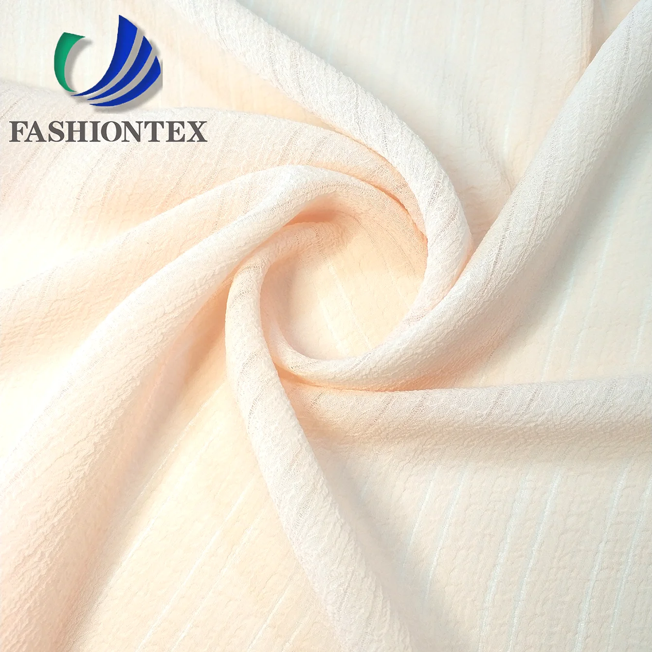 Fashiontex Free samples Support customized 75d nano crepe square stripe fabric 100% polyester fabric crepe chiffon