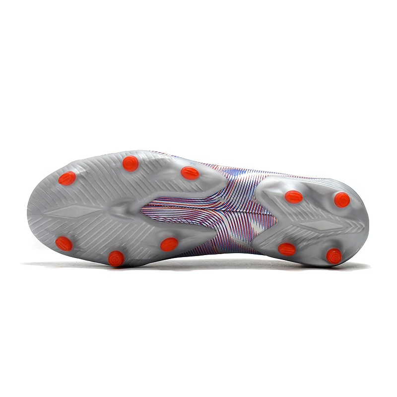 Shoes Men Color White Cheap Sport Shoes Football Boots for Men High Ankle Spikes Soccer Cleats