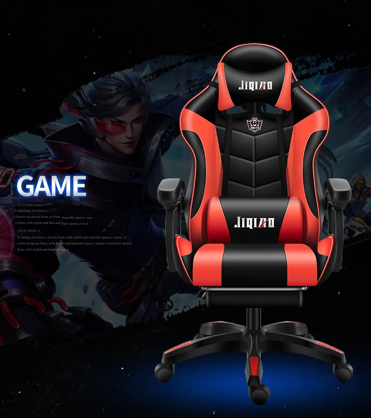 Горячий продавать светодиодный динамик Silla Gamer подножка 7 точек массаж 135 градусов регулируемый RGB свет спинкой стул для компьютерных