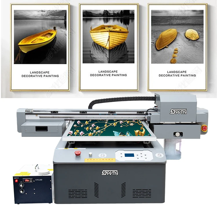 high speed A1 UV LED 6090 large format flatbed printer printing machine plotter price 600*900mm