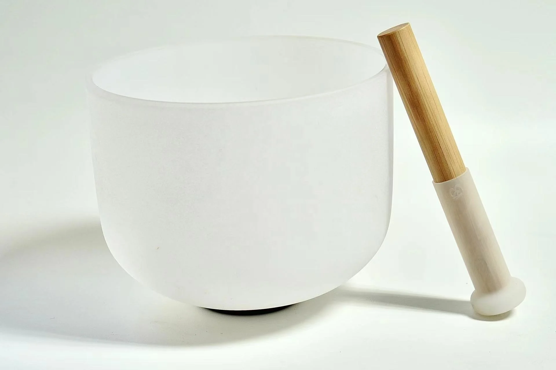 Chakra Sound Therapy wholesale Quartz Crystal Classic frosted singing bowl with patent silicone mallet for yoga meditation