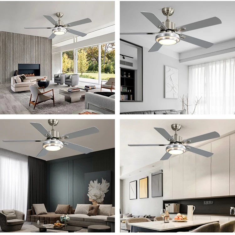  Low Price Remote Control 52 Inch Decorative Indoor Modern Led Ceiling Fan With