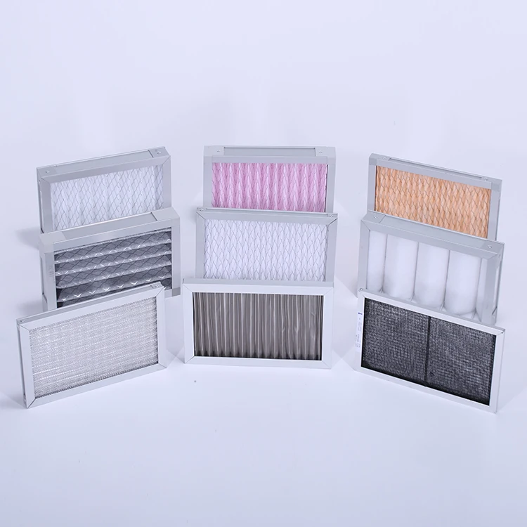 Industrial use G4 Galvanised Steel Frame Carbon panel Pre air filter for China Manufacture