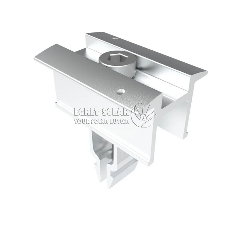 Aluminum Solar Mid Clamp solar panel clamps thin film panel frame clamp photovoltaic mount accessories
