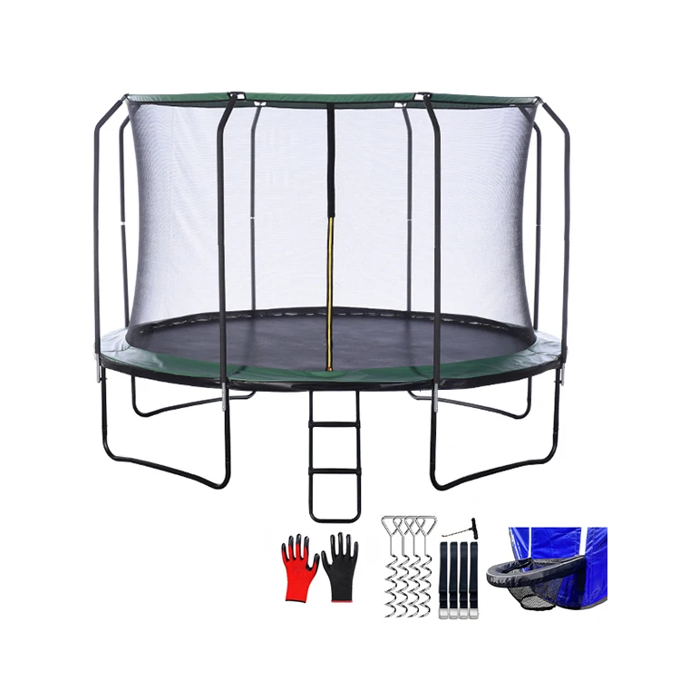 Zoshine  10FT  Adults Outdoor Backyard Trampoline for Kids Recreational Trampolines With Safety Enclosure Net