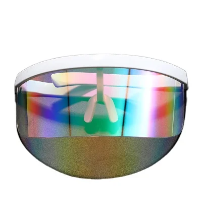 Tongee Custom Fashion Adjustable Cheap Plastic Safety Bling Face Shield Color For Sale