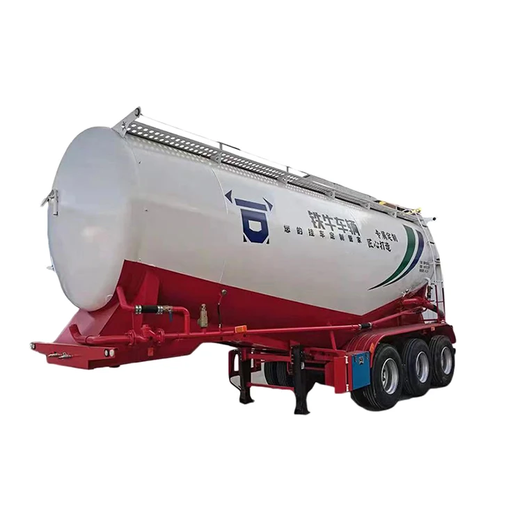 Factory Price Carbon Steel Heavy Duty 30/35/40/45/50cbm 3 Axles V-Type Silo Limestone Ore Powder Fly Ash Dry Powder Bulk Cement