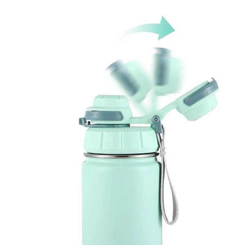 Everich New Outdoor Insulated Water Bottle Custom Lock Lid Water Bottle Cup Wholesale Stainless Steel sport Water Bottles Custom