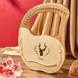 Lyre Harp 19 String Portable Small Harp lira instrumental madera