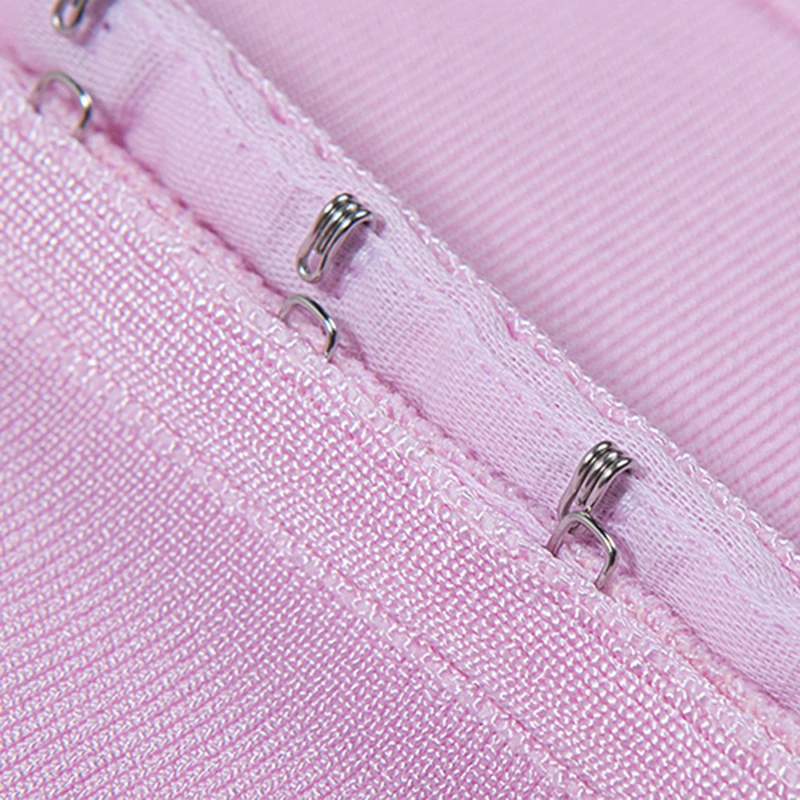 90% rayon 9% nylon 1% spandex fabric pink dress sexy body con bandage dresses