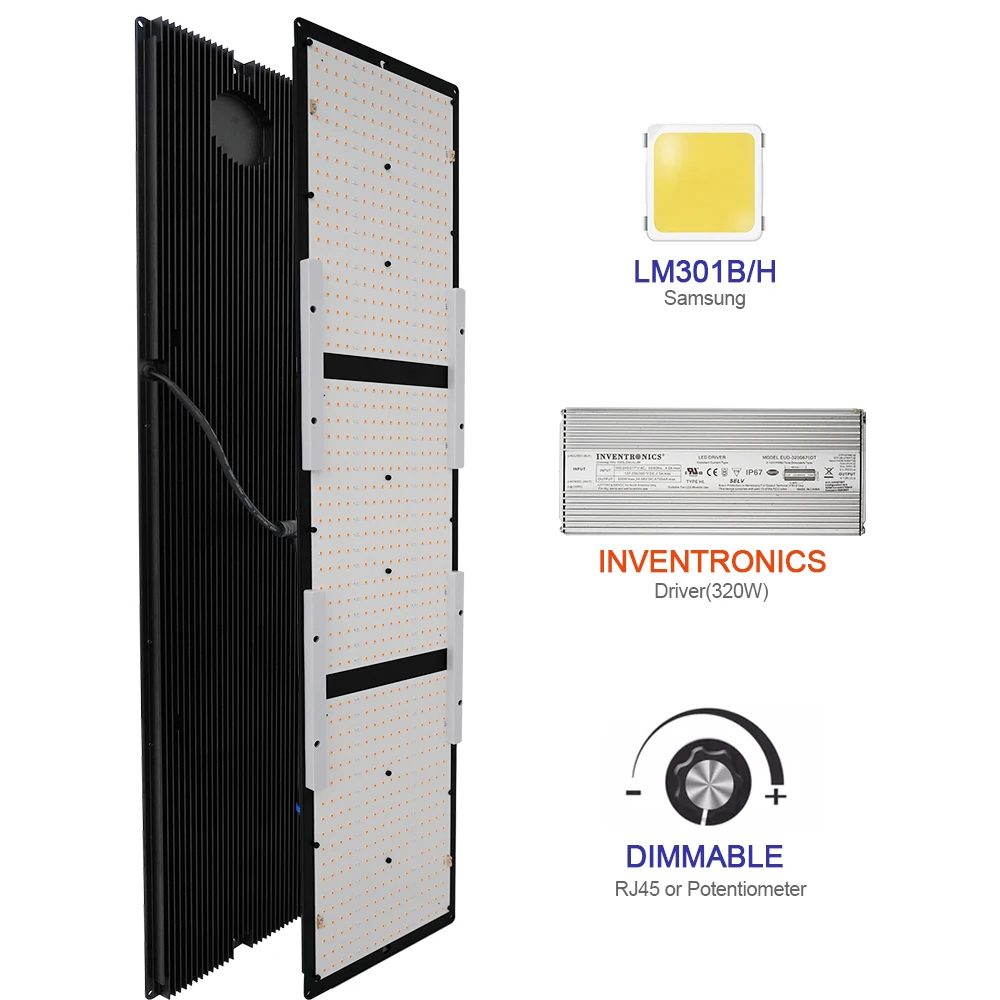 Meijiu Grow Light 320W, Indoor Garden Full Spectrum Plant Lamp Led Grow Light With Samsung