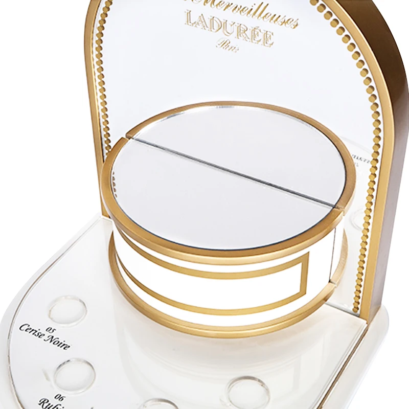 Custom Makeup Lipstick Displays Acrylic Product Display Rack Cosmetics Lipgloss Display Stand With Mirror