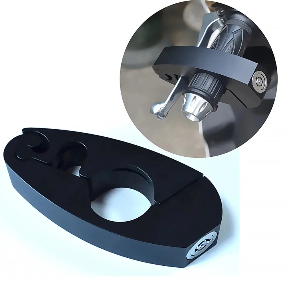 Замок На Руль тормоза CNC для мотоцикла, портативные аксессуары для мотоцикла, алюминиевый сплав, Противоугонный замок на руль для велосипеда, электровелосипеда
