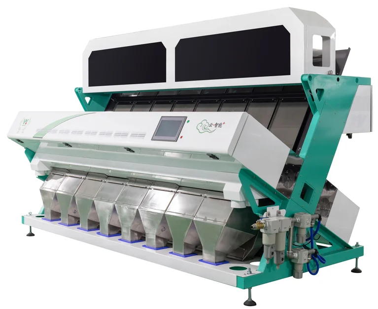 High resolution optical electric plastic color sorting machine plastic color sorter for PET pellets colour sorter machine