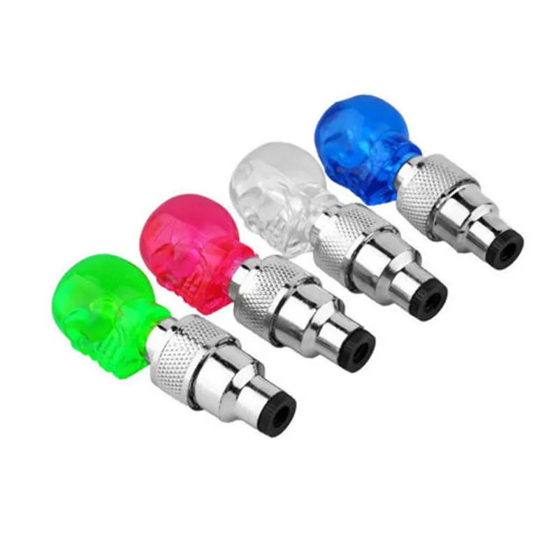 RTS LED valve light outdoor sports bike hot wheels night riding gas nozzle light skull head Plastic bicycle wheel lights