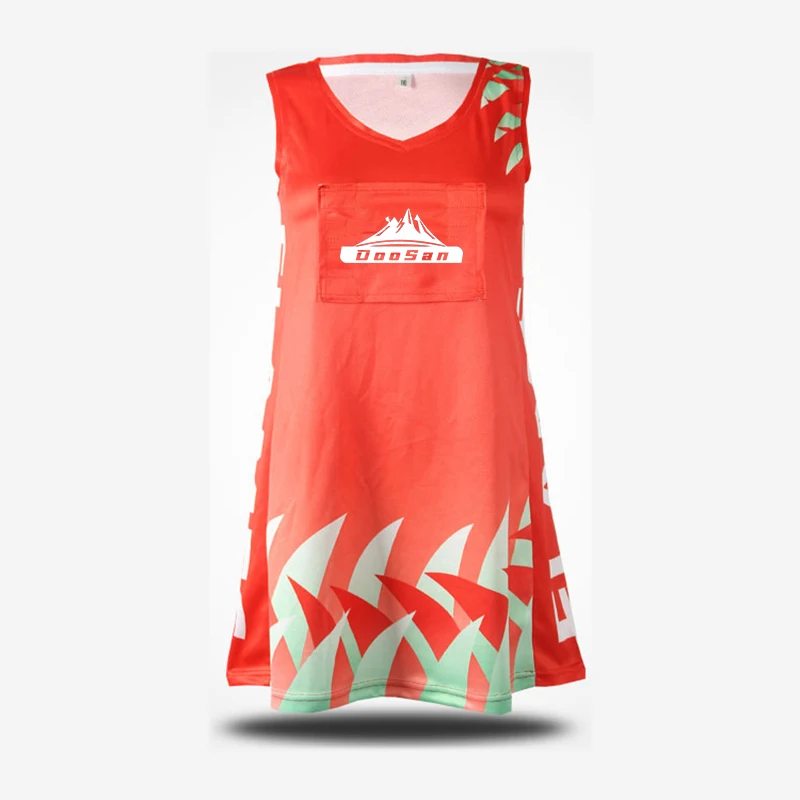 Custom High Quality Women Dress netball Skirts Clothes Clothing Sublimation  Sticker Embroidery OEM Customized Logo Item