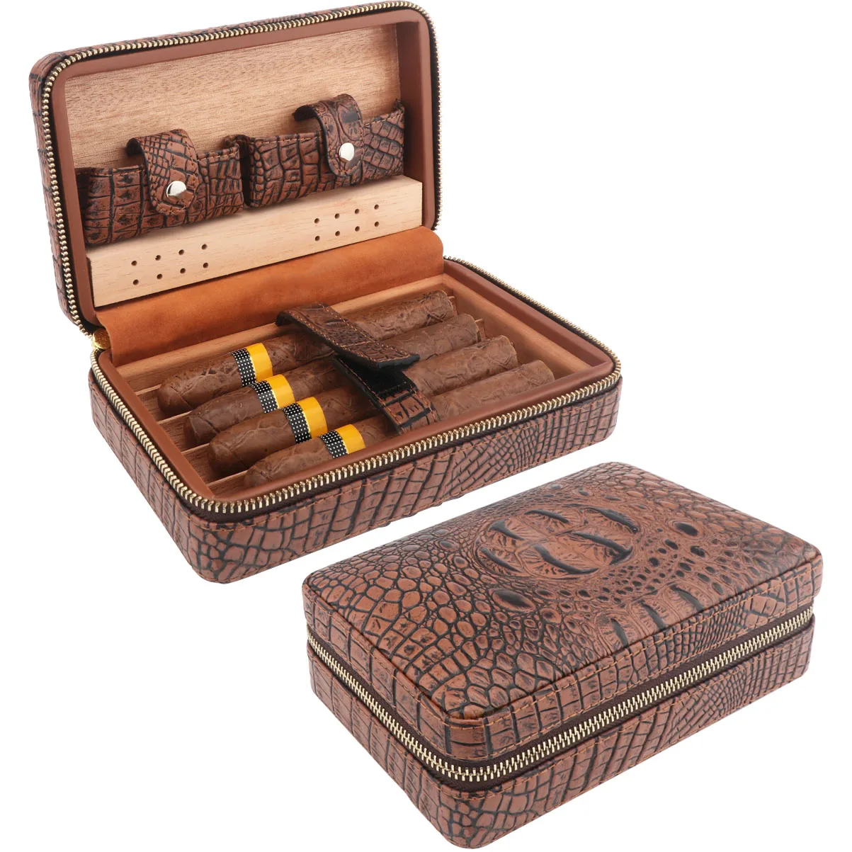 XiFei Wholesale Leather Cigar Humidor Travel for Cigars