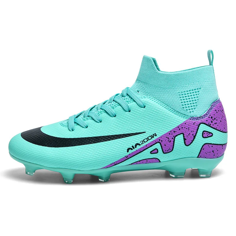 Wholesale High Quality Soccer Cleats for Men/Women Fashionable Football Shoe Boots with Durable Rubber Mesh Insole Outdoor Use