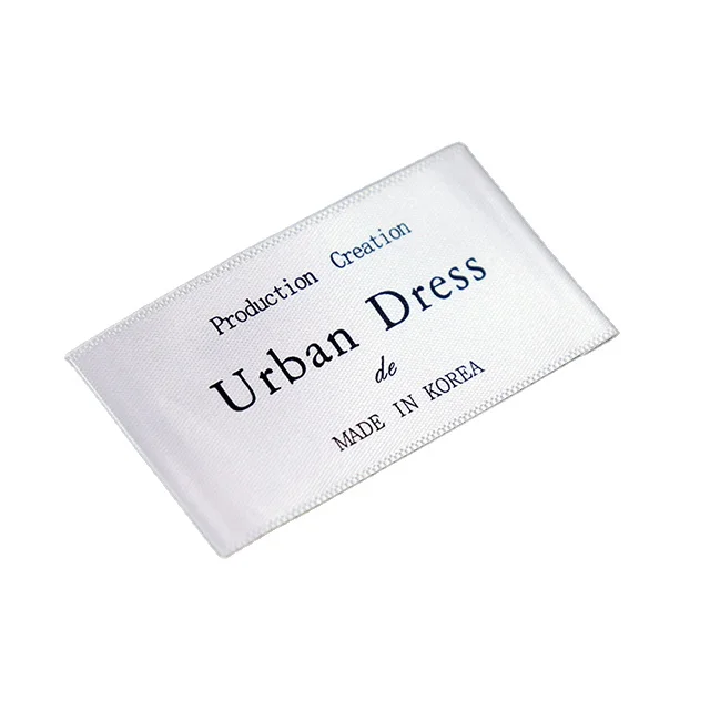 Cheap Sewing on Customized Patterns Brand Name Tags Weaving Woven Labels for Clothing