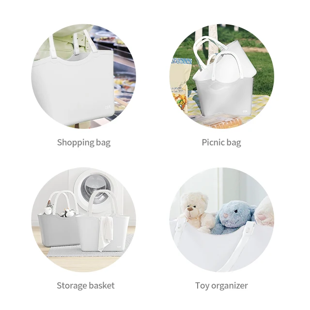 Wholesale Plastic Gift Bags Waterproof Pvc Clear Shopping Tote Bag Transparent Handle Bag