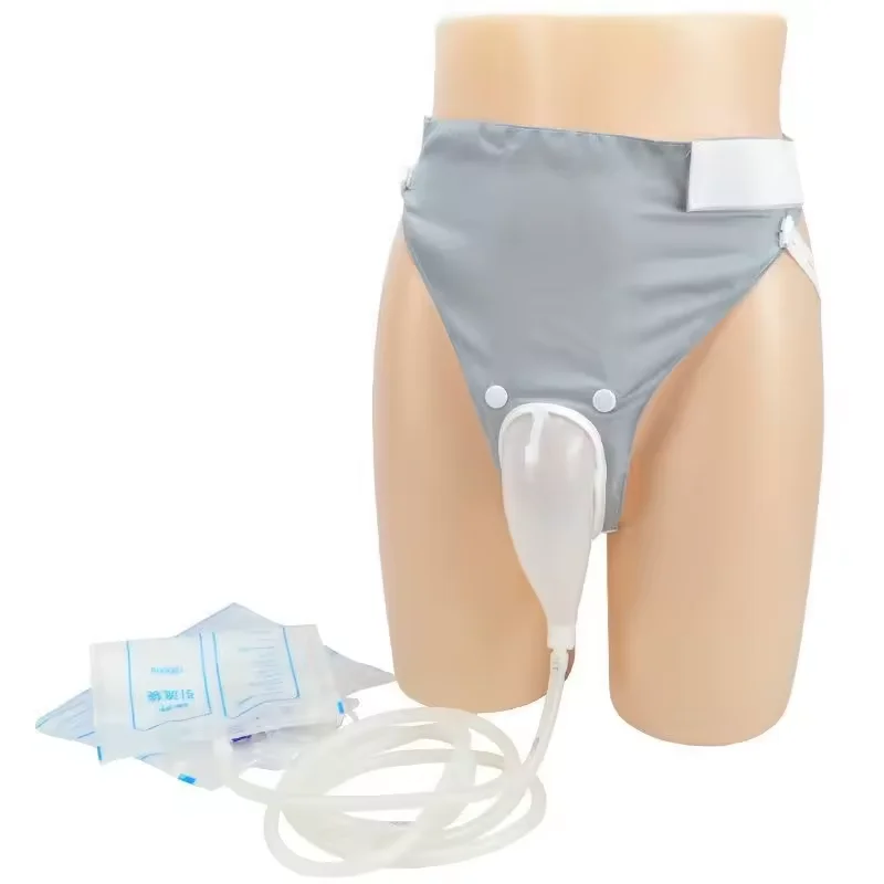 Hot sales Urine collection bag for Male and female senile atrophic silicone urinal