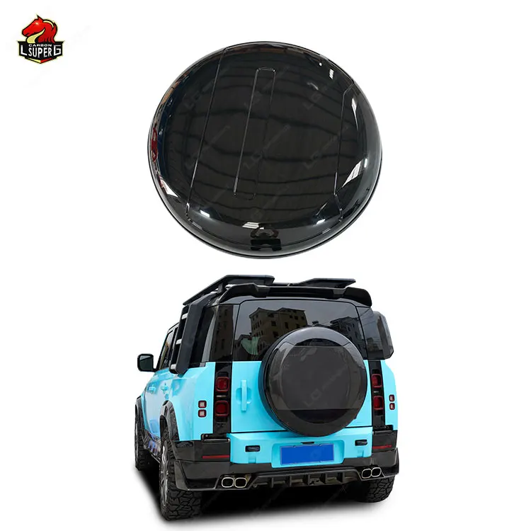 Auto Parts  For Land Rover Defender spare tire cover to Carbon Fiber spare tire cover