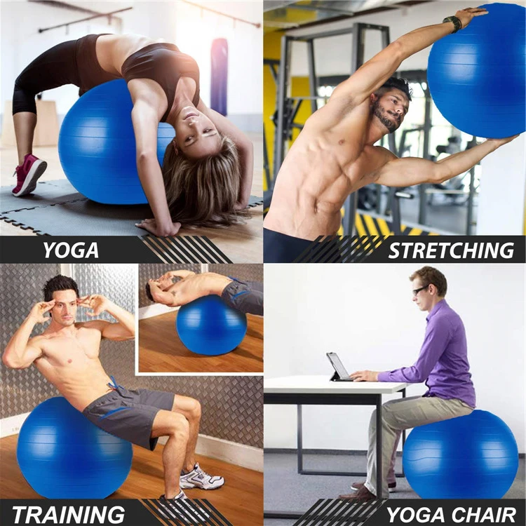New Professional Grade Yoga Gym Ball 200 Kg Bearing Exercise Equipment For Office & Home & Gym
