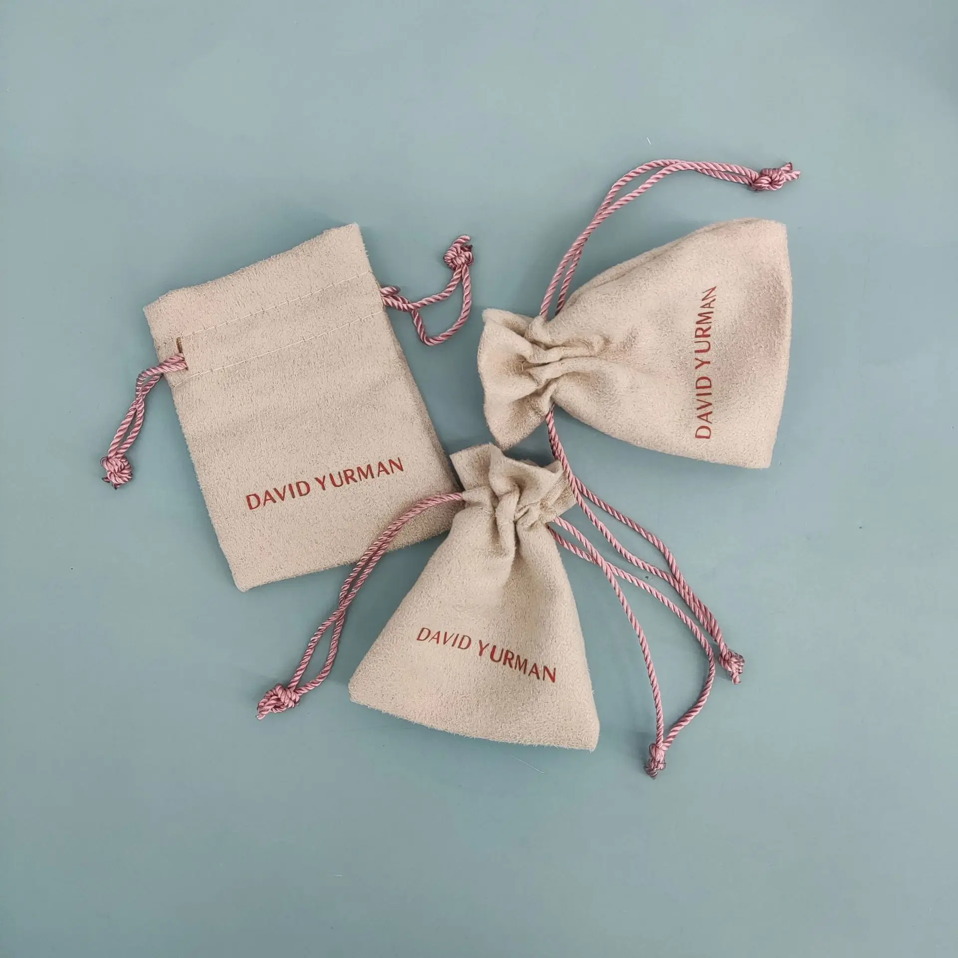 Custom Suede Gift Pouch Flannelette Bag Tarot Card Jewelry Suede Microfiber Storage High-quality Popular Small Drawstring Bag