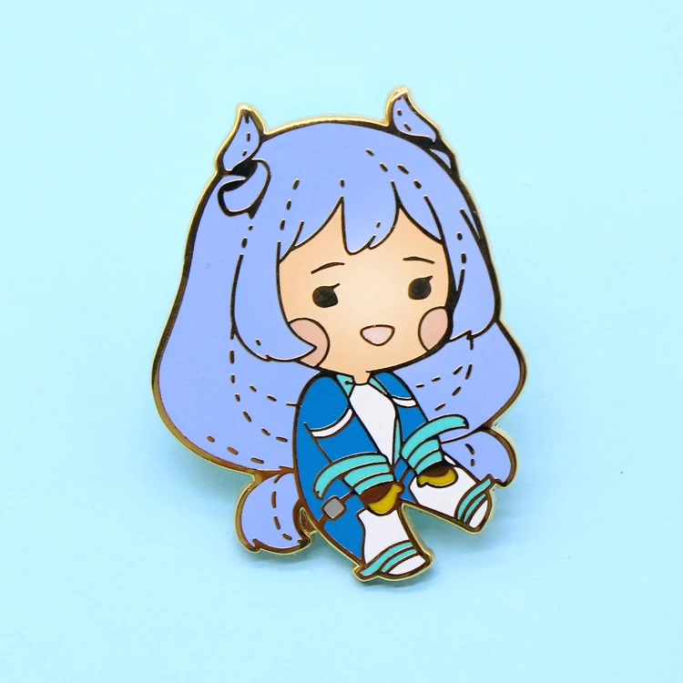 2020 New Idea Beautiful Lapel Pin Custom Japanese Anime Characters Badge Portrait Cartoon Enamel Pins