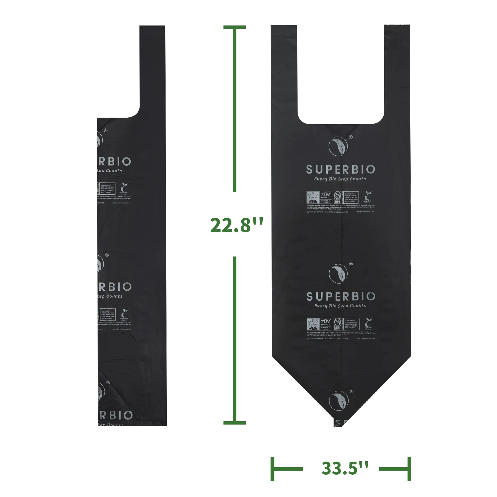 8 gallon Compostable  Portable Toilet Bags. Suitable for all Travel Purposes, Camping, and Outdoor Getaways