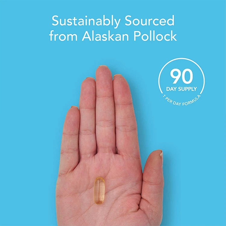 Omega-3 рыбий жир тройной крепости 90 Softgels 5-звездочный Сертифицированный диетическая добавка